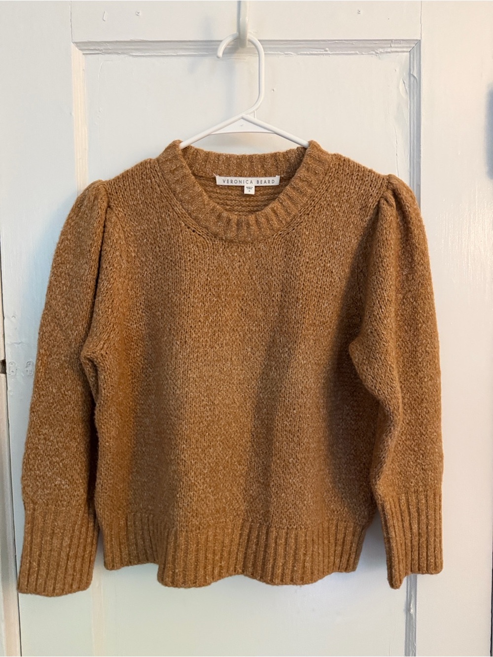 Veronica Beard Holly
Pullover Sweater S tan cashmere merino wool Sweater